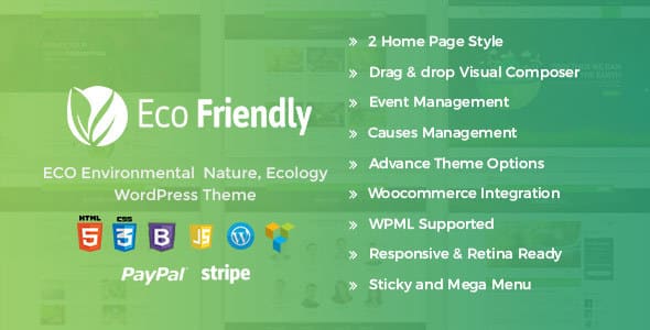 Tema Eco Friendly - Template WordPress