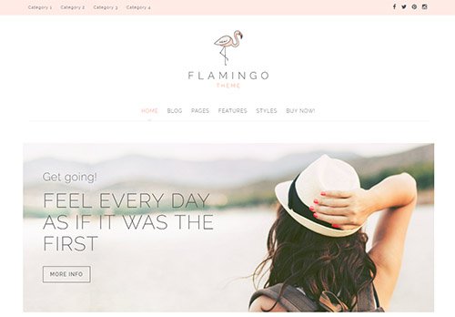Tema Flamingo - TEmplate WordPress