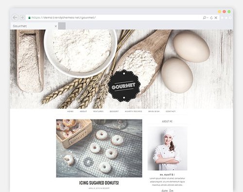 Tema Gourmet TrendyTheme - Template WordPress