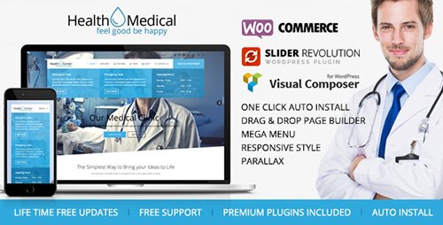 Tema Health Medical - Template WordPress