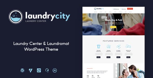Tema Laundry City - Template WordPress