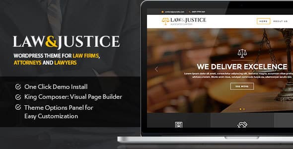 Tema Law&Justice - Template WordPress