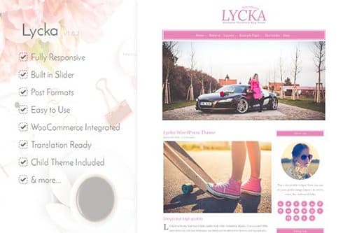 Tema Lycka - Template WordPress