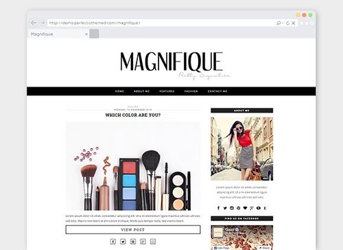 Tema Magnifique - Template WordPress