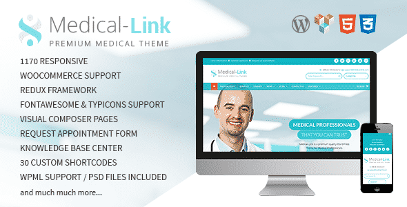 Tema Medical-Link - Template WordPress