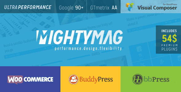 Tema MightyMag - Template WordPress