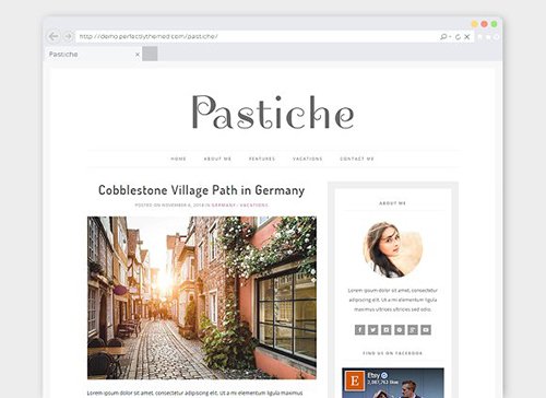 Tema Pastiche - Template WordPress