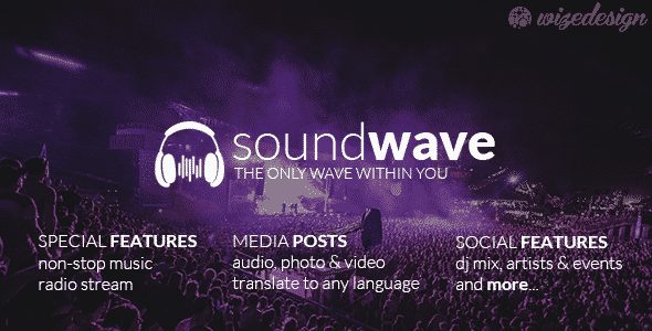 Tema SoundWave - Template WordPress