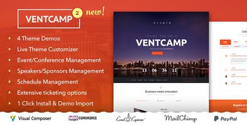 Tema VentCamp - Template WordPress