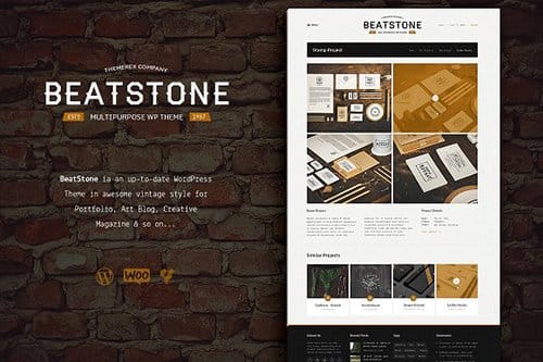 Tema Beatstone - Template WordPress