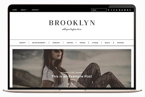 Tema Brooklyn Tinselpop - Template WordPress