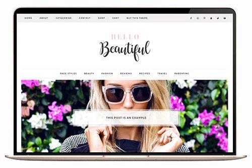 Tema Hello Beautiful - Template WordPress