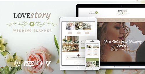 Tema Love Story ThemeRex - Template WordPress