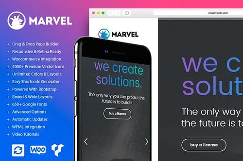 Tema Marvel - Template WordPress