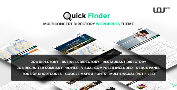 Tema QuickFinder - Template WordPress