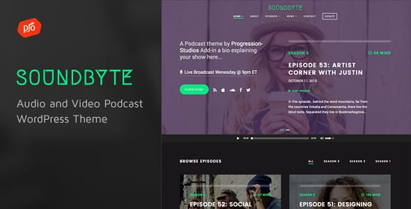 Tema Soundbyte - Template WordPress