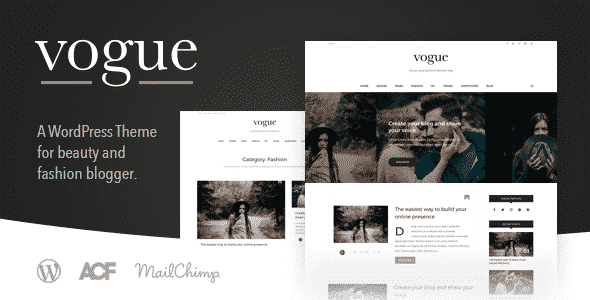 Tema Vogue - Template WordPress