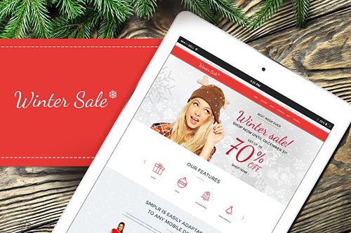 Tema Winter Sale - Template WordPress