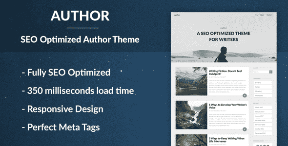 Tema Author LightHouseSEO - Template WordPress