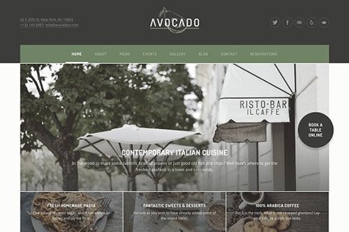 Tema Avocado - Template WordPress