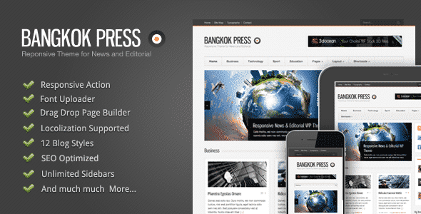 Tema Bangkok Press - Template WordPress