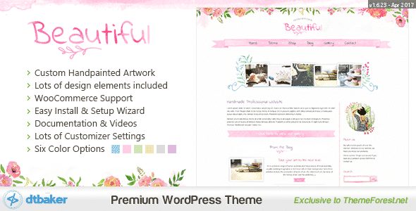 Tema Beautiful - Template WordPress