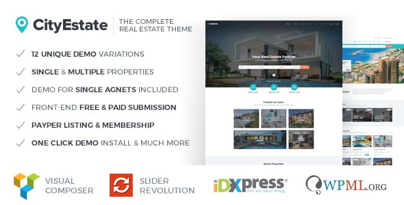 Tema CityEstate - Template WordPress