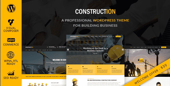 Tema Construction CatchPixel - Template WordPress