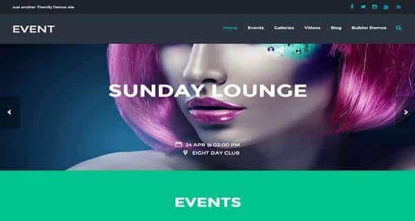 Tema Event Themify - Template WordPress