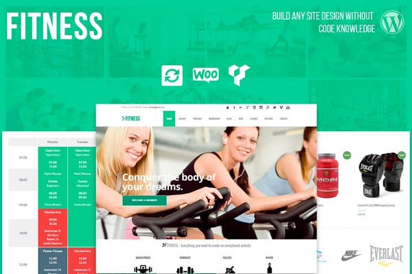 Tema Fitness VisualModo - Template WordPress
