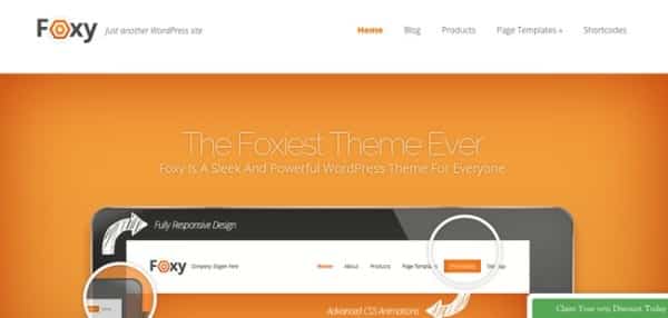 Tema Foxy ElegantThemes - Template WordPress