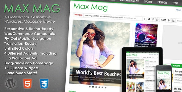 Tema Max Mag - Template WordPress