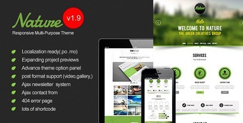 Tema Nature - Template WordPress