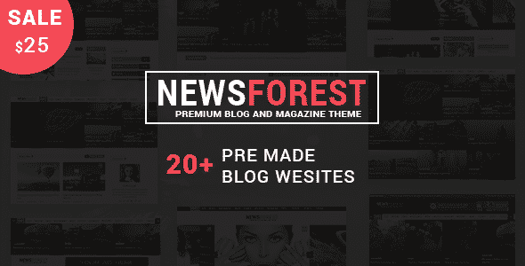 Tema NewsForest - Template WordPress