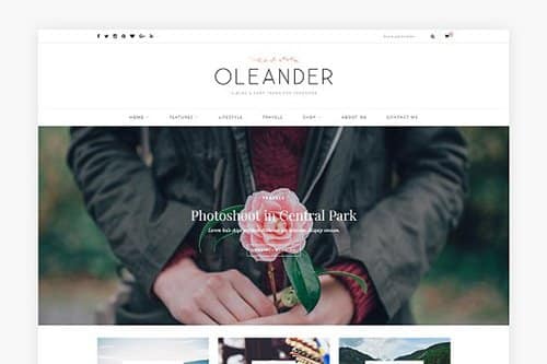 Tema Oleander - Template WordPress