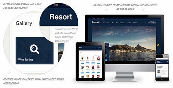 Tema Resort WooThemes - Template WordPress