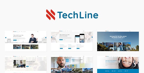 Tema TechLine - Template WordPress