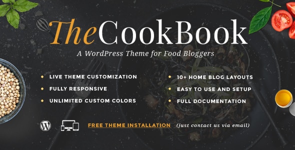 Tema TheCookBook - Template WordPress
