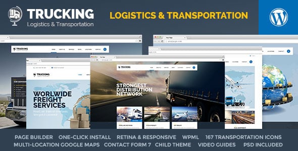 Tema Trucking - Template WordPress