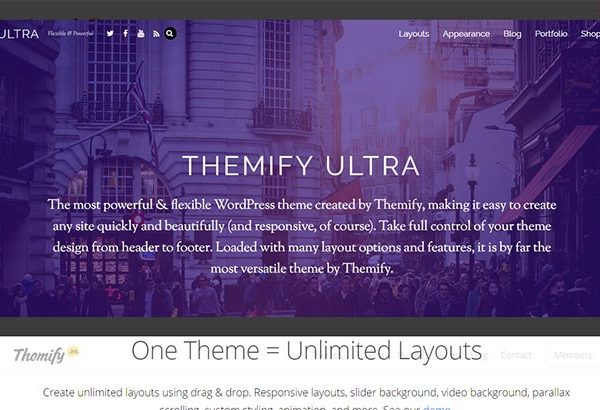 Tema Ultra Themify - Template WordPress