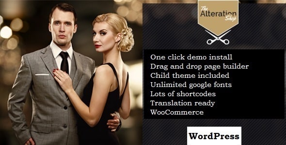 Tema Alteration Shop - Template WordPress