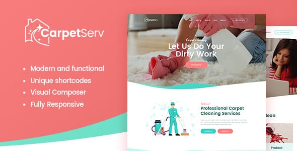 Tema CarpetServ - Template WordPress