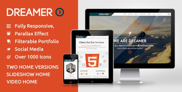 Tema Dreamer - Template WordPress