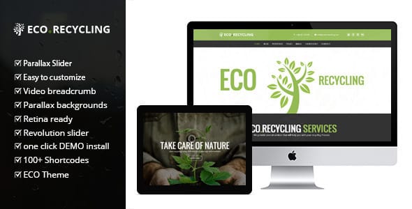 Tema Eco Recycling - Template WordPress