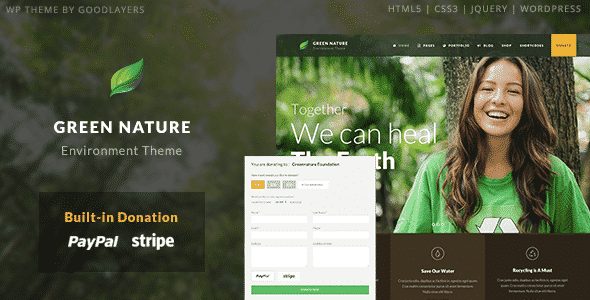 Tema Green Nature - Template WordPress