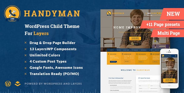 Tema Handyman - Template WordPress