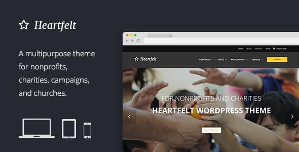 Tema HeartFelt - Template WordPress