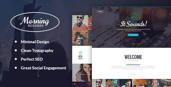 Tema Morning Records - Template WordPress