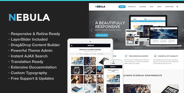 Tema Nebula - Template WordPRess