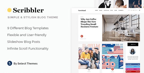 Tema Scribbler - Template WordPress
